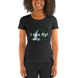 Ladies' short sleeve "I can fly"t-shirt