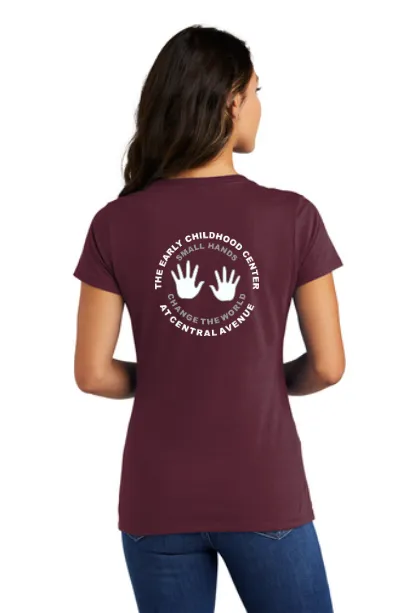 LADIES V-neck Fitted Shirt