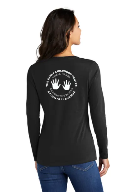 LADIES V-neck Longsleeve Fitted Shirt