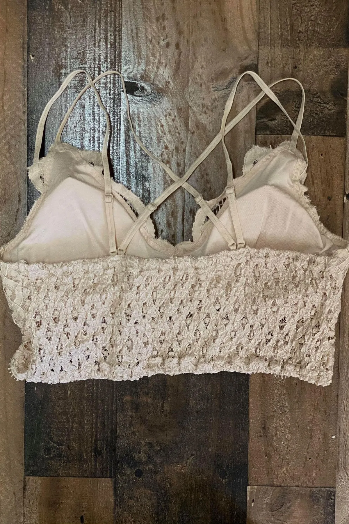 *LAST ONE* Simplicity Is the Key Bralette - Stone - 2X