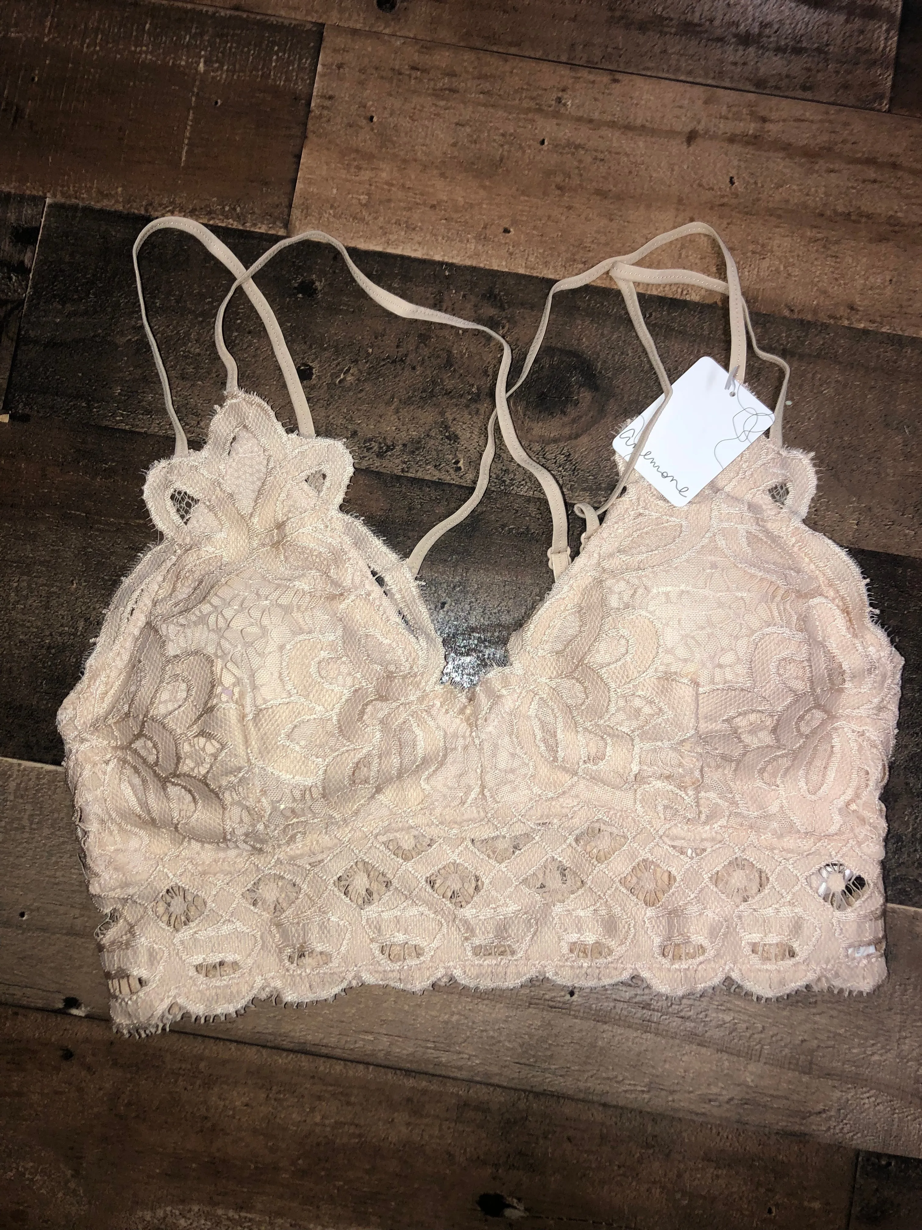 *LAST ONE* Simplicity Is the Key Bralette - Stone - 2X