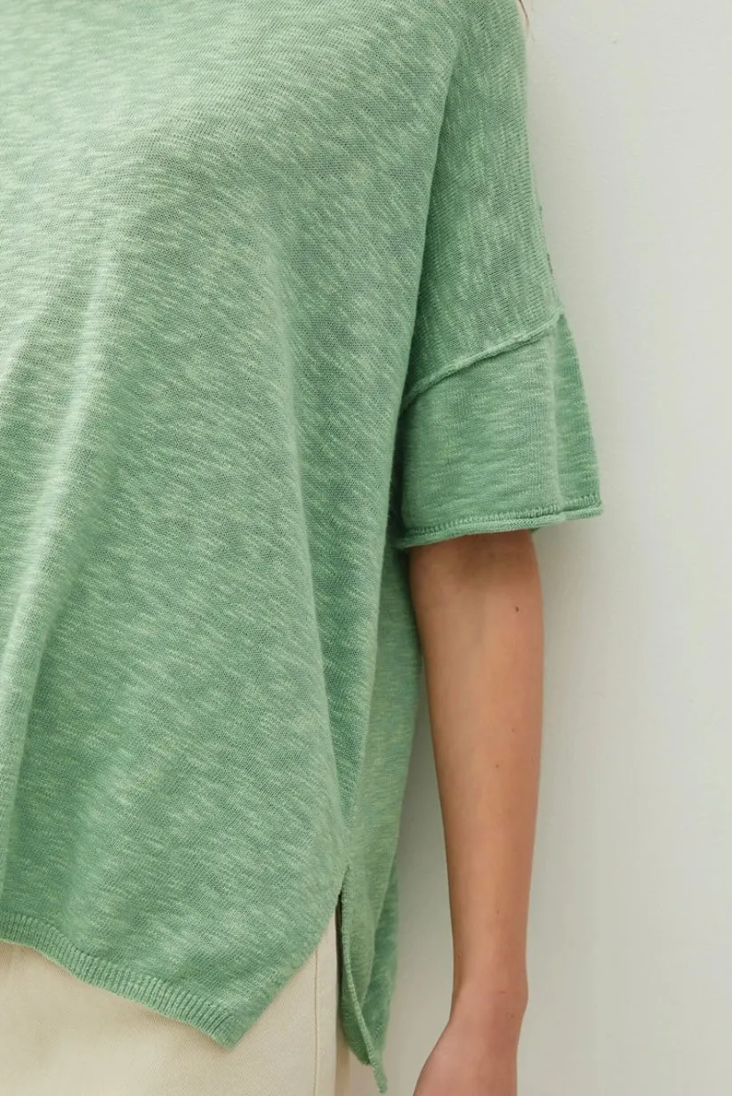 Layla Blouse in Sea Green
