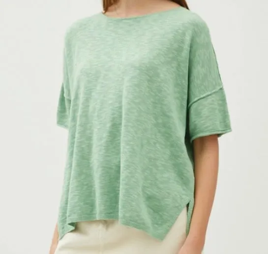 Layla Blouse in Sea Green