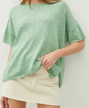Layla Blouse in Sea Green