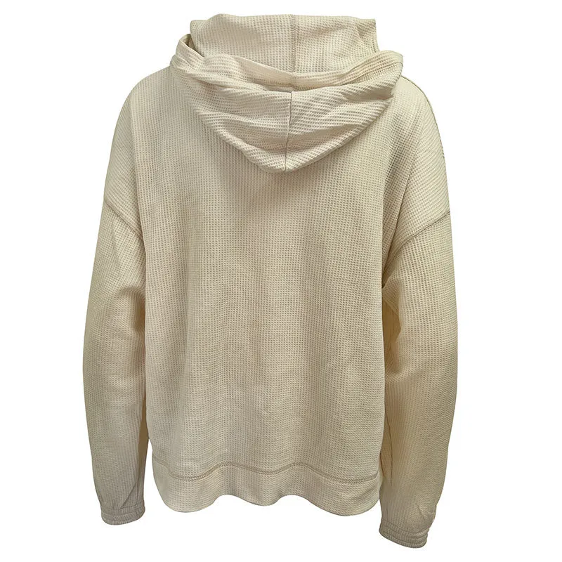 League Ladies Waffle Hoodie