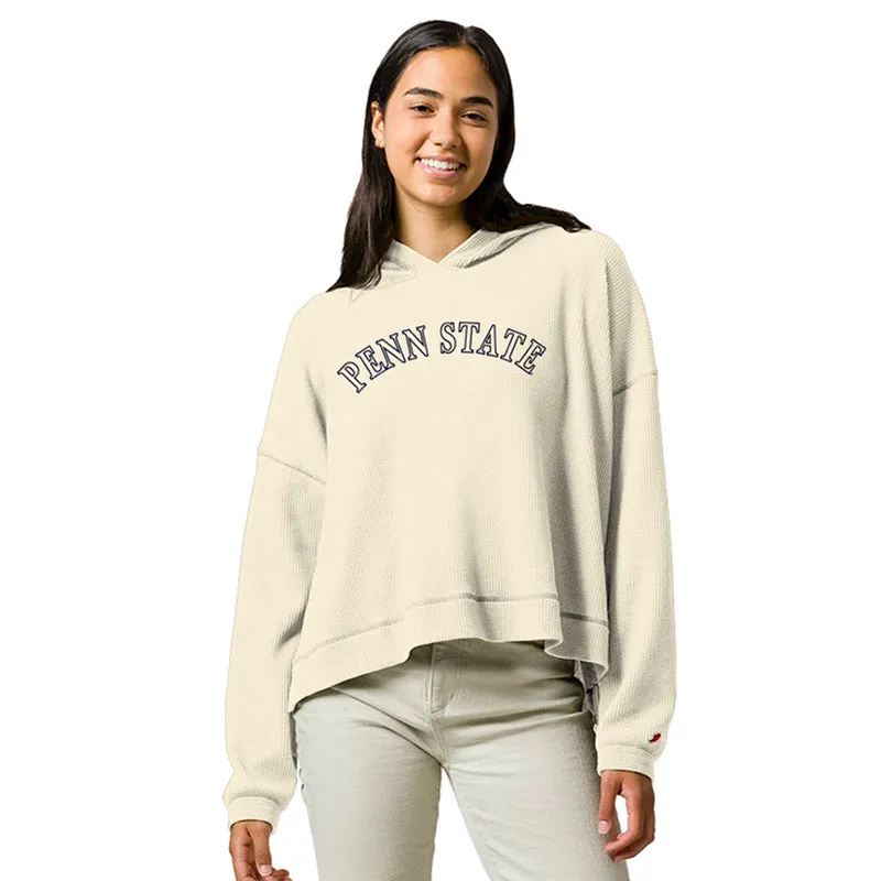League Ladies Waffle Hoodie