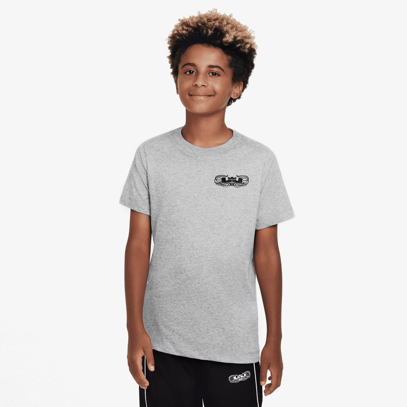 LeBron 'Strive For Greatness' Dri-FIT Youth T-Shirt - Grey