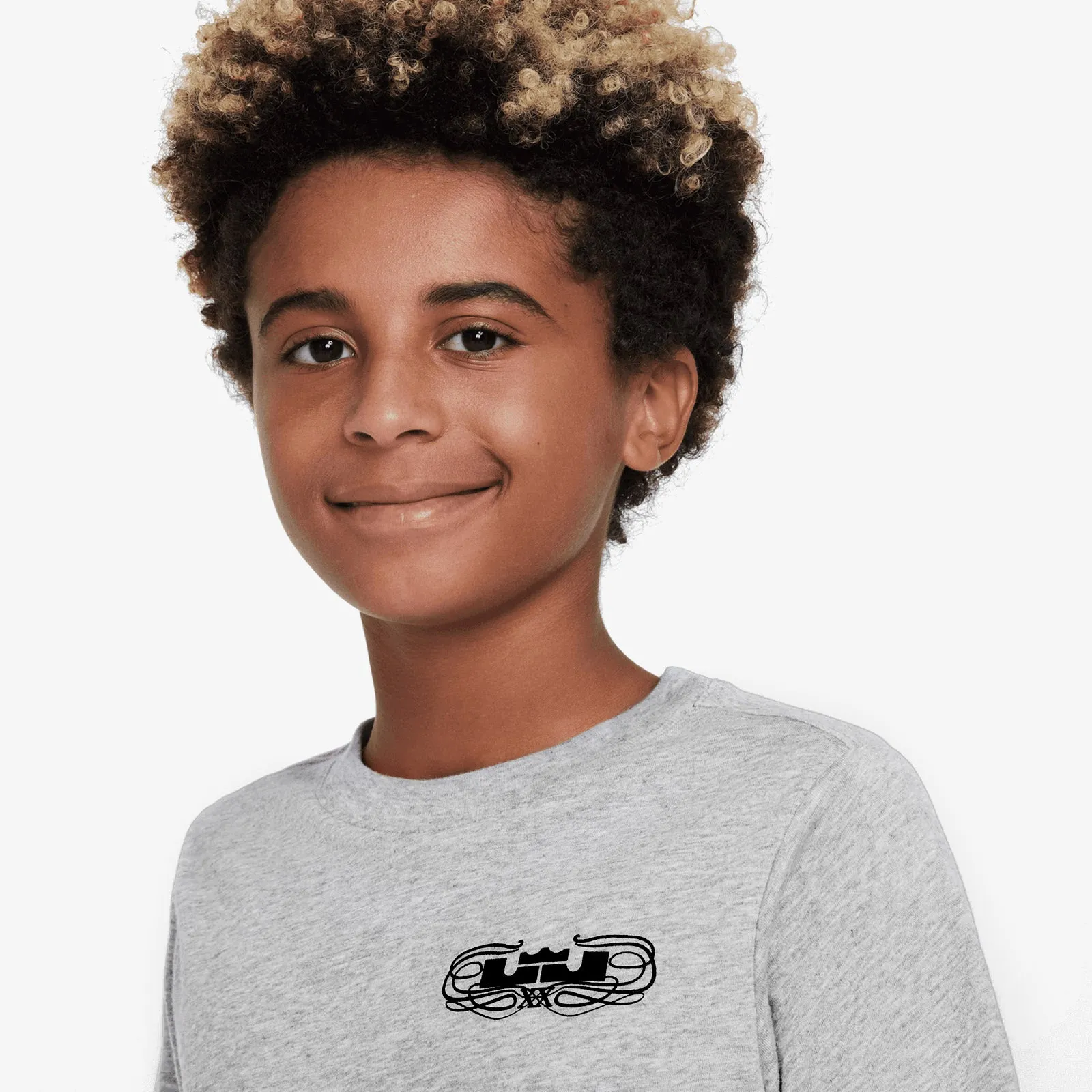 LeBron 'Strive For Greatness' Dri-FIT Youth T-Shirt - Grey