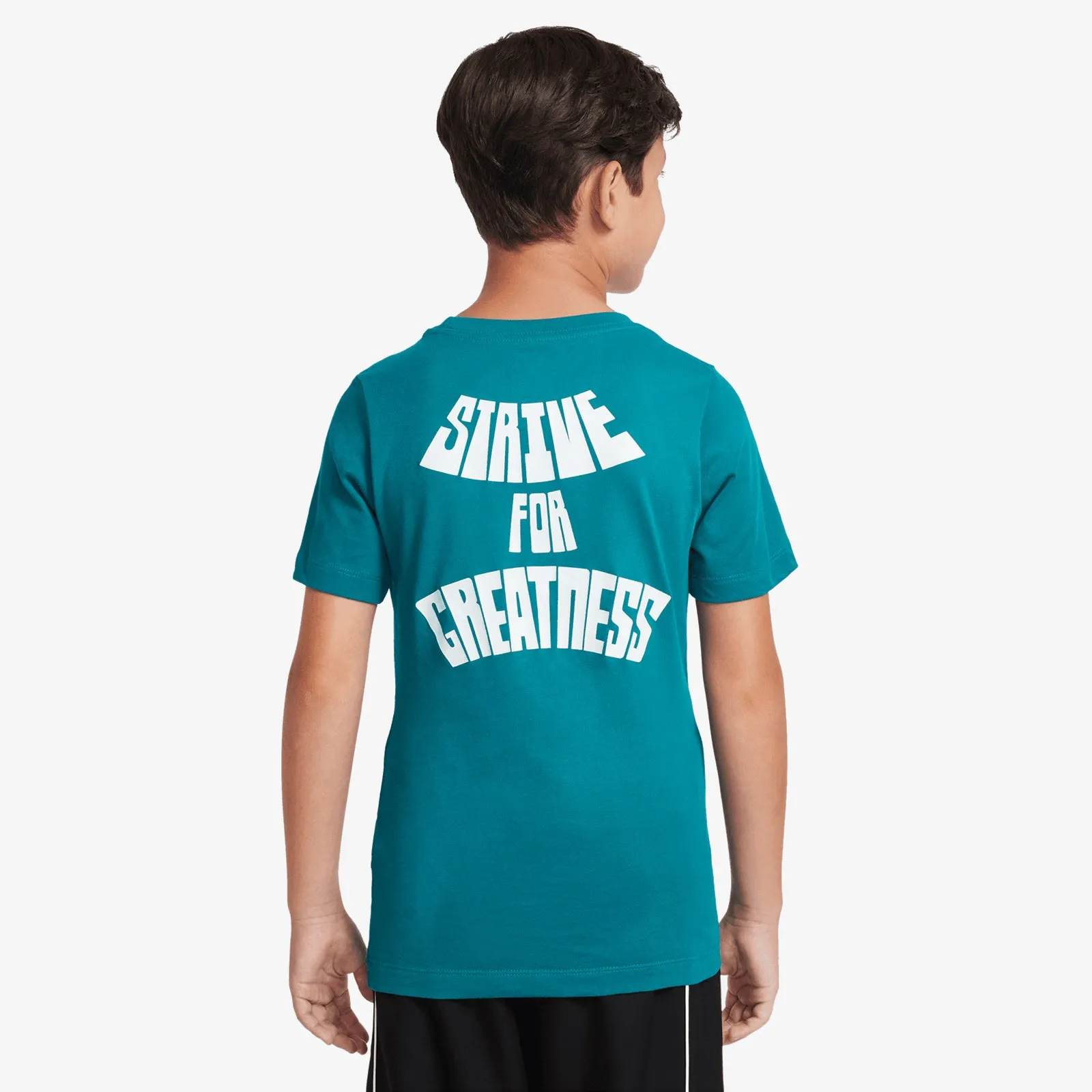LeBron 'Strive For Greatness' Dri-FIT Youth T-Shirt - Spruce