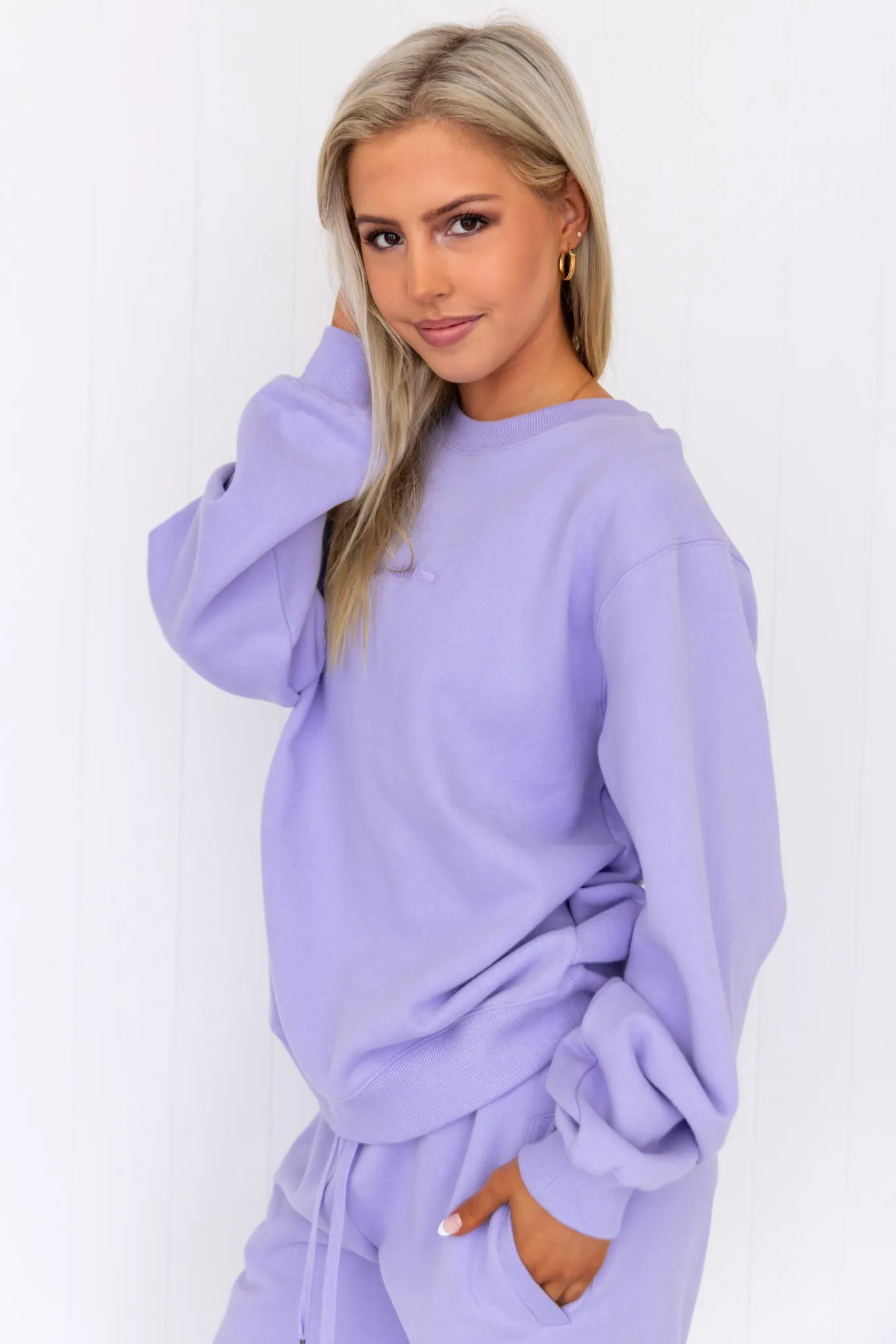 Legacy Crew Sweater - Sweet Pea
