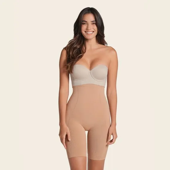 Leonisa Womens Seamless High Waist Shapewear With Thigh