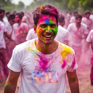 Let's Play Holi T-shirt