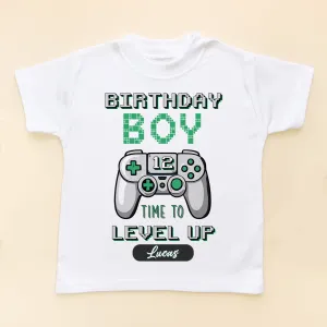 Level 12 Birthday Boy Gamer Personalised T Shirt