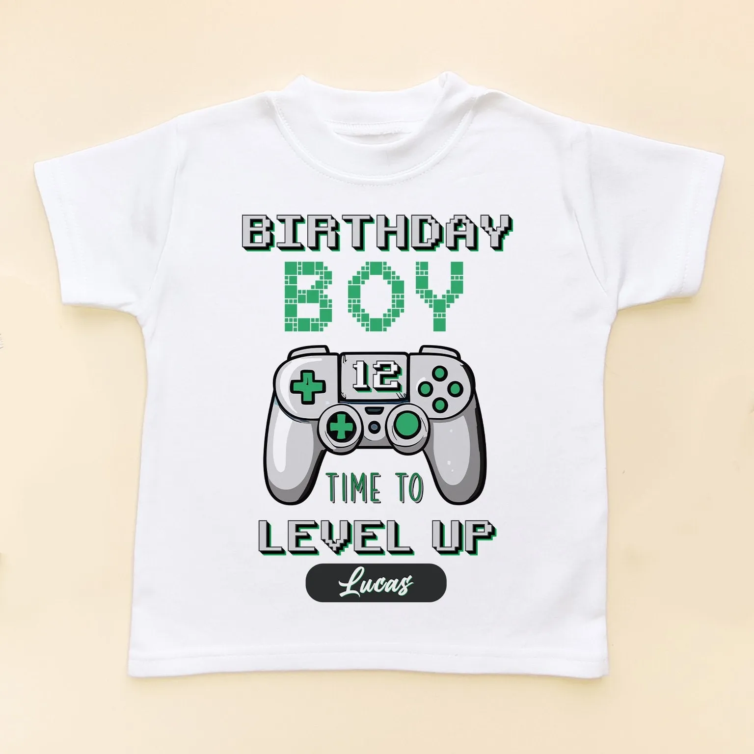 Level 12 Birthday Boy Gamer Personalised T Shirt