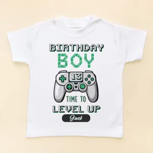 Level 13 Birthday Boy Gamer Personalised T Shirt
