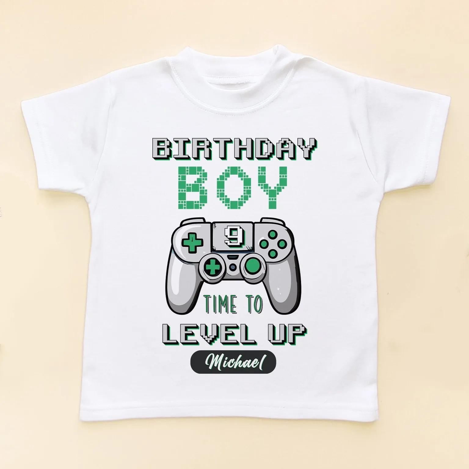 Level 9 Birthday Boy Gamer Personalised T Shirt