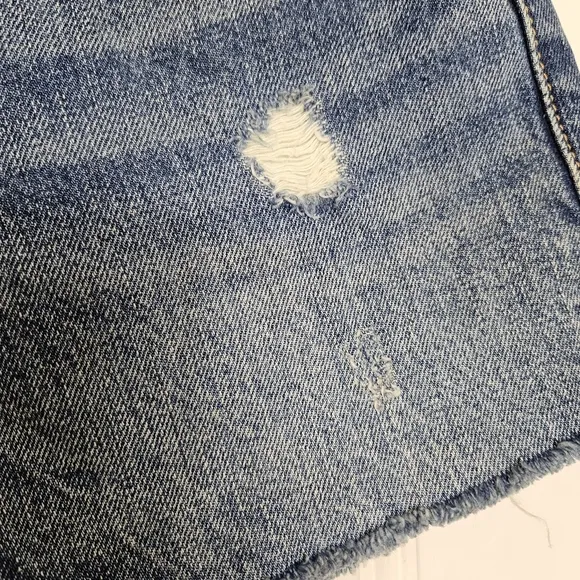 Levi's Denim Shorts Womens Size 25 80's High Rise Blue Medium Wash Cutt Offs