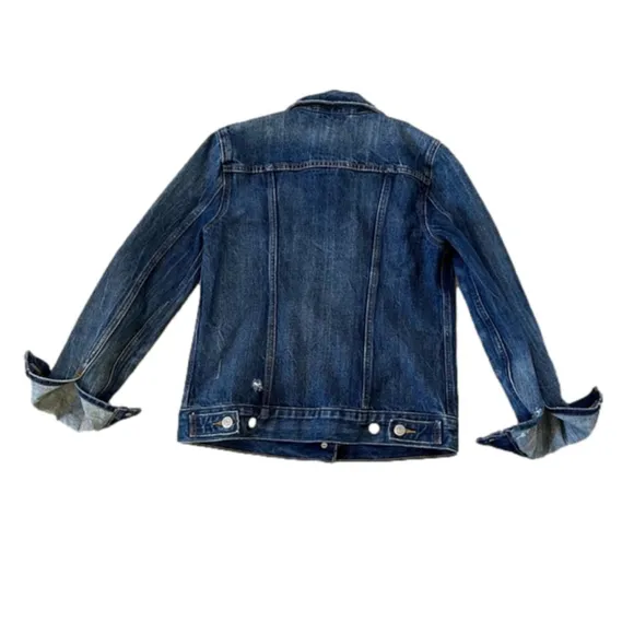 LEVI’s Ex Boyfriend Trucker Jacket in Blue Woodstock, XS