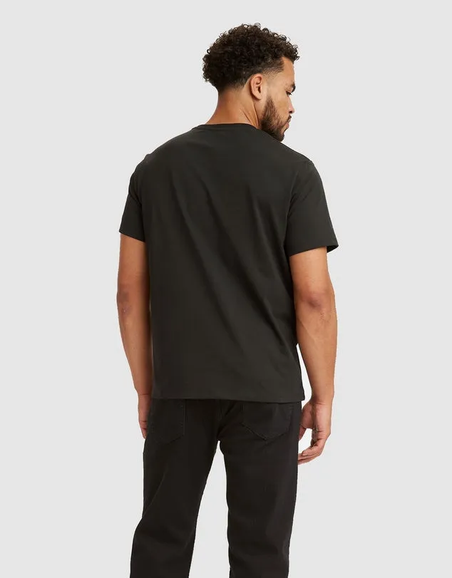 LEVI'S Men's Graphic Set-In Neck T-Shirt Housemark Black