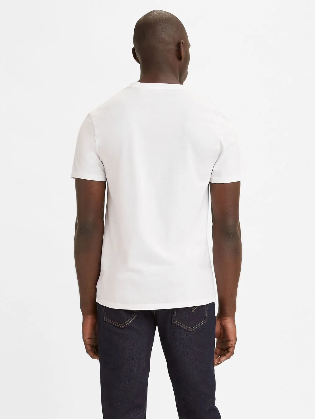 LEVI'S Men's Graphic Set-In Neck T-Shirt Housemark White