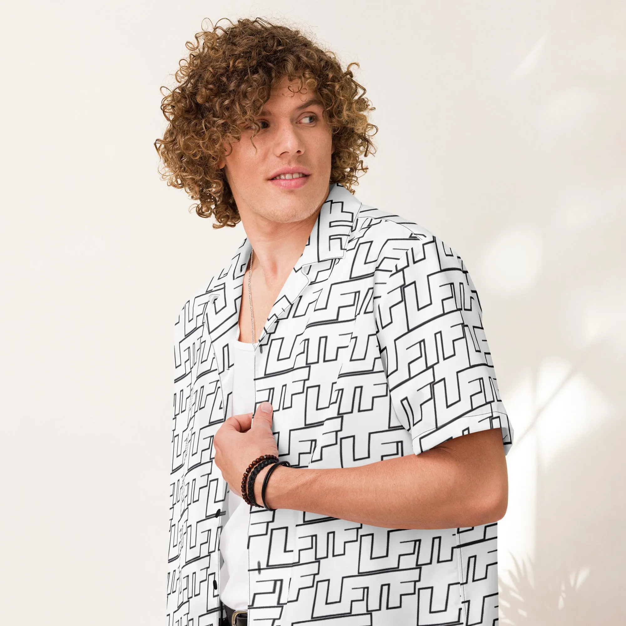 LFTF "Black Vaca" Unisex button shirt