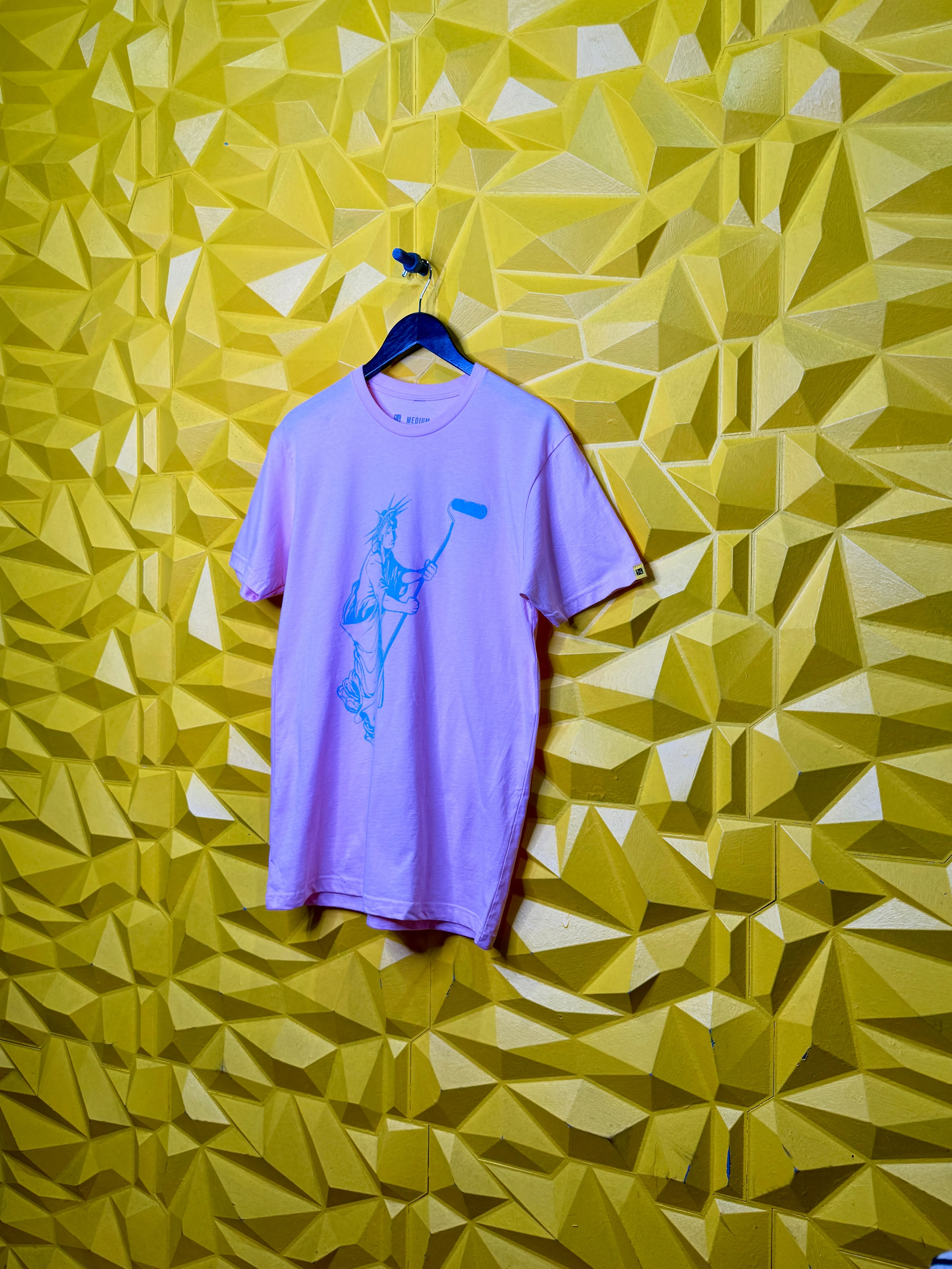Liberty & Hustle T - Pink/Blue