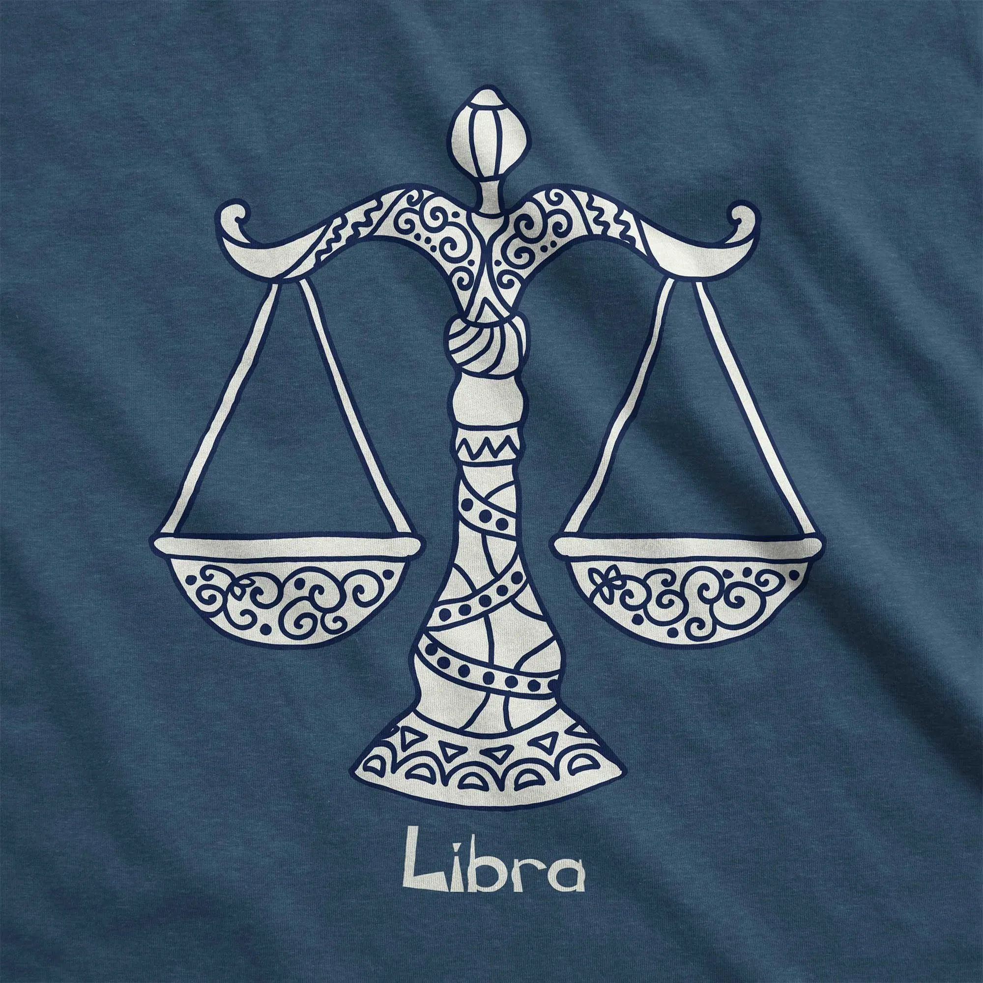 Libra Zodiac Symbol: The Scales - Women’s Flex Scoop Neck Tee