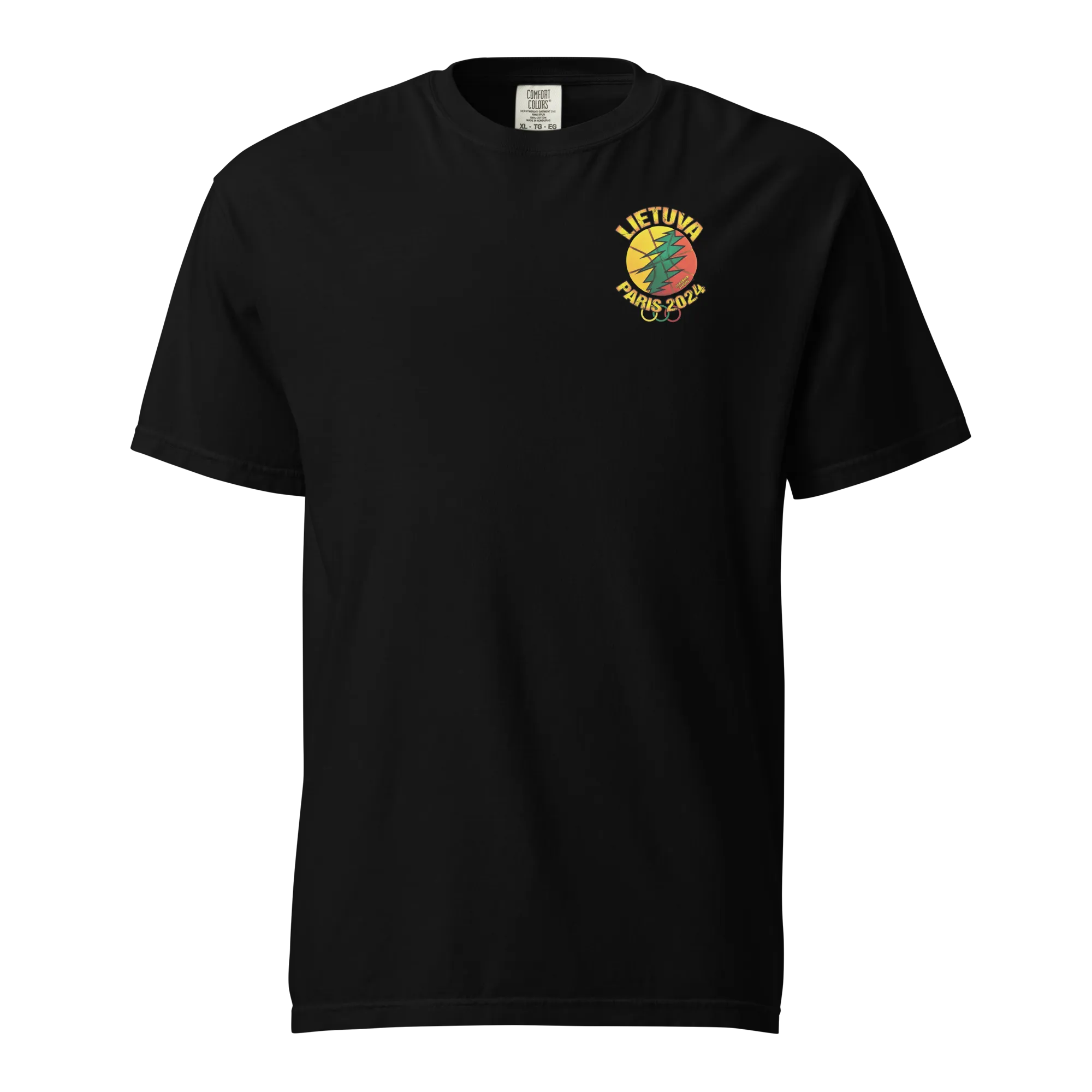 Lietuva Paris 2024 (LC) - Europe-Based Men/Women Unisex Soft-Washed Comfort Cotton Short Sleeve T-Shirt