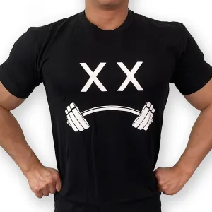 LIFT HEAVY LOGO- T-SHIRT - BLACK