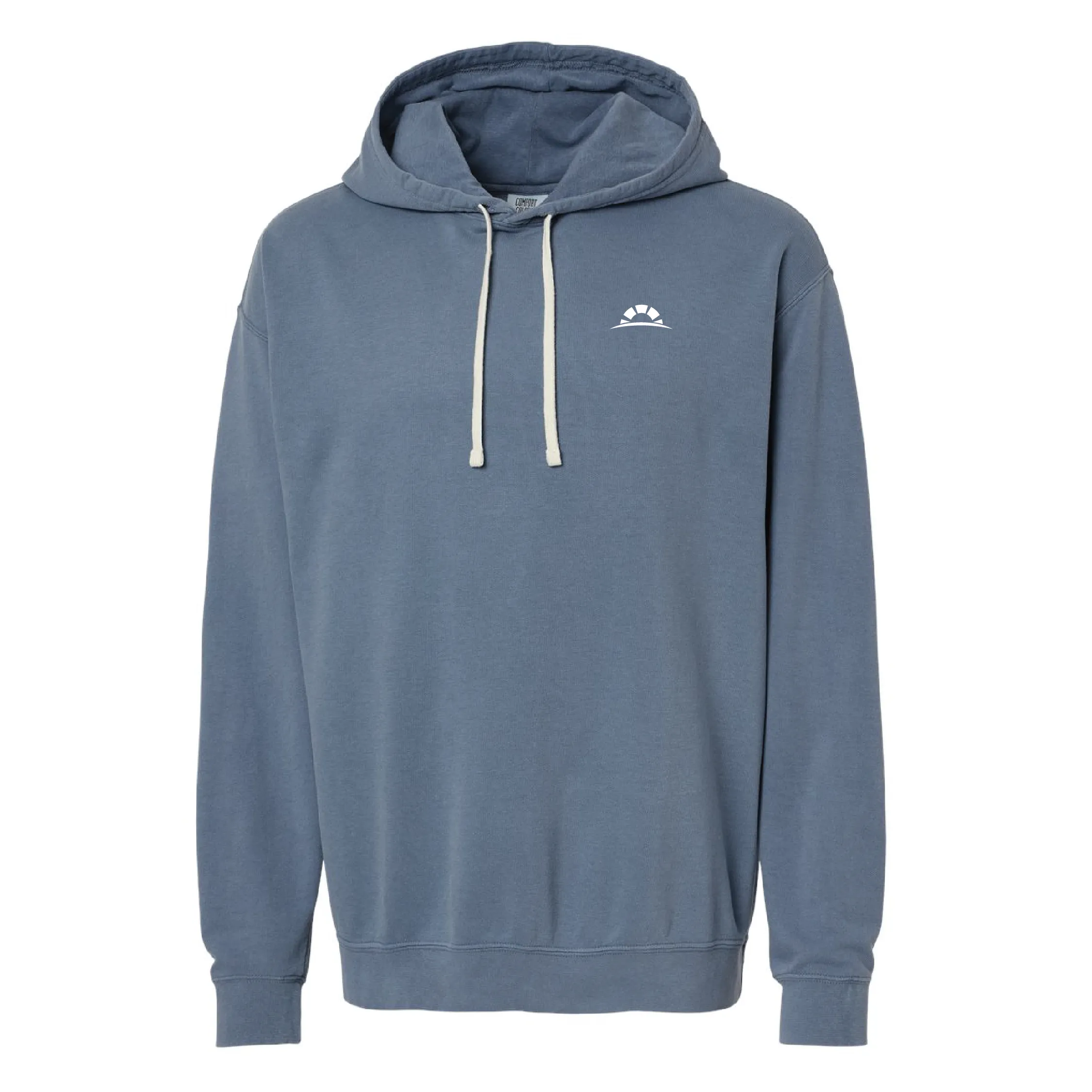 Lightweight Fleece Hooded Sweatshirt Blue Jean