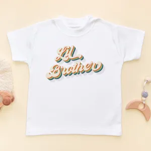 Lil Brother Rainbow Retro Style T Shirt