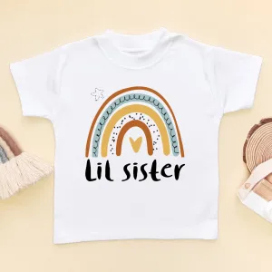 Lil Sister Rainbow T Shirt