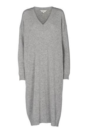 Lise V-Dress - Grey Mel.