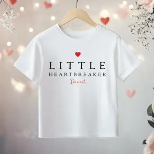 Little Heart Breaker Valentines Personalised Toddler & Kids T Shirt