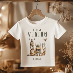 Little Viking Nordic Personalised Toddler & Kids T Shirt