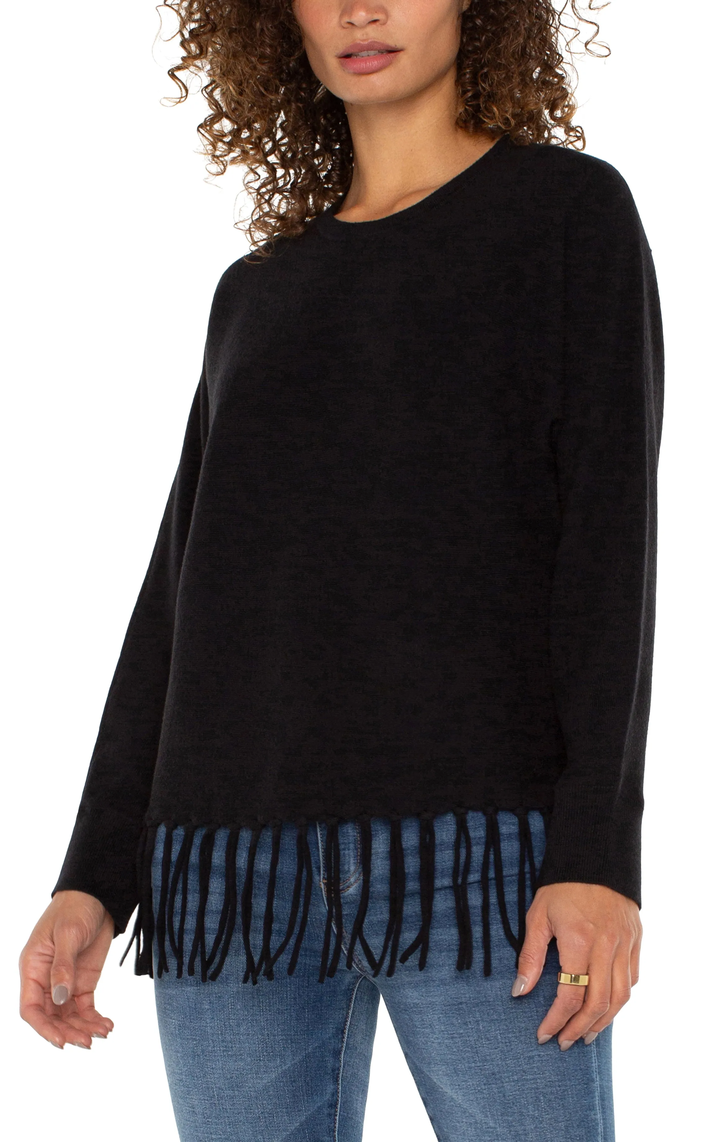 Liverpool Black Long Sleeve Seamless Sweater