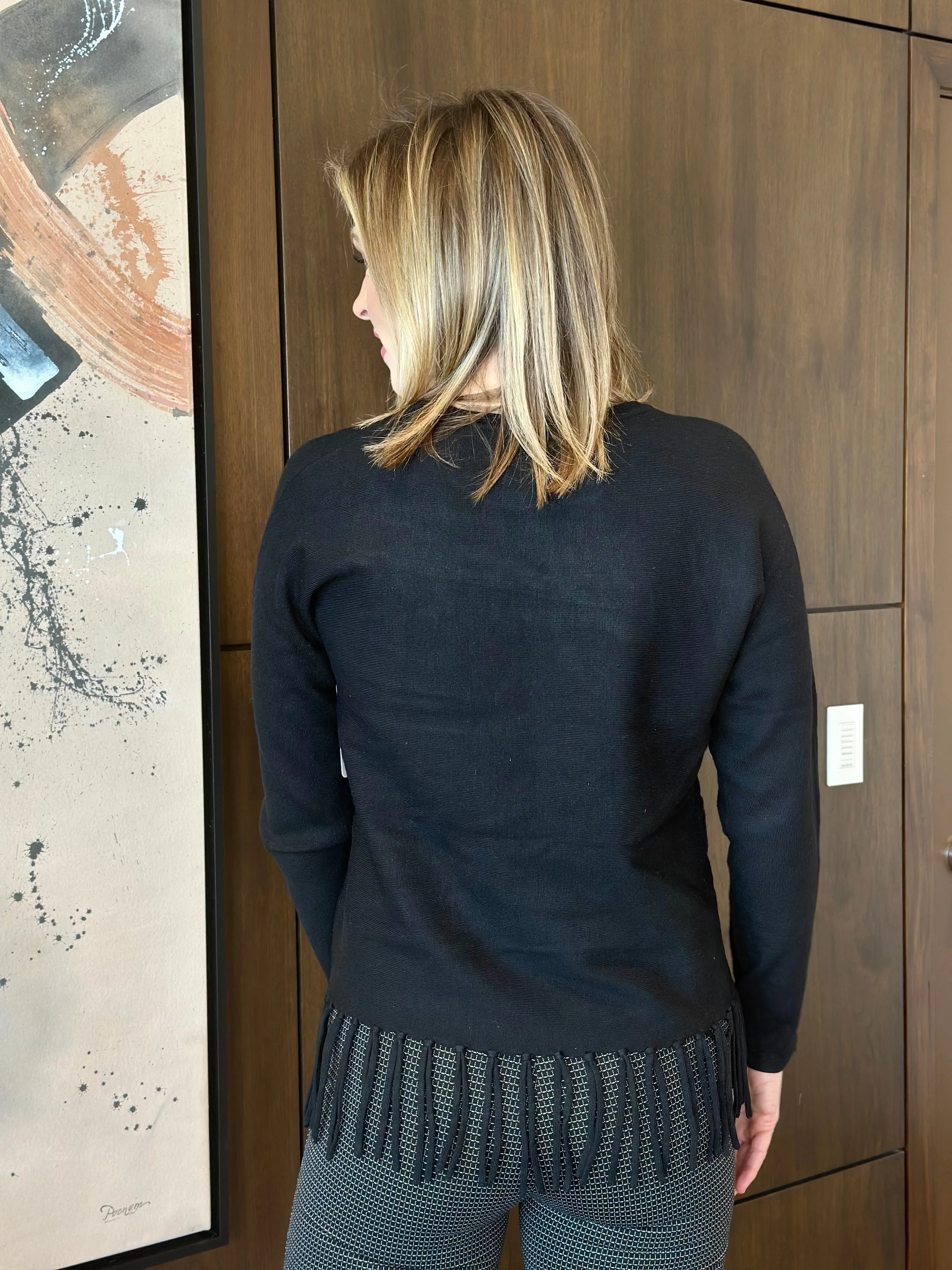 Liverpool Black Long Sleeve Seamless Sweater