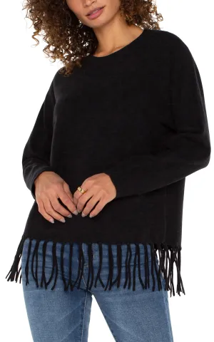Liverpool Black Long Sleeve Seamless Sweater