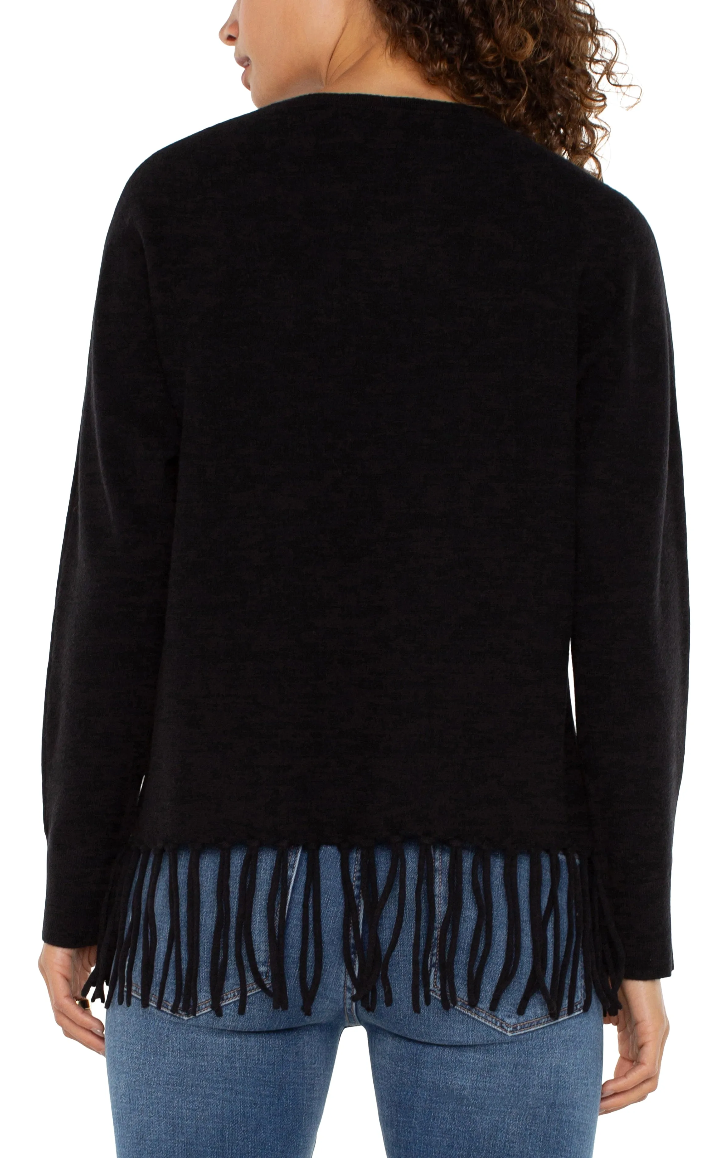 Liverpool Black Long Sleeve Seamless Sweater