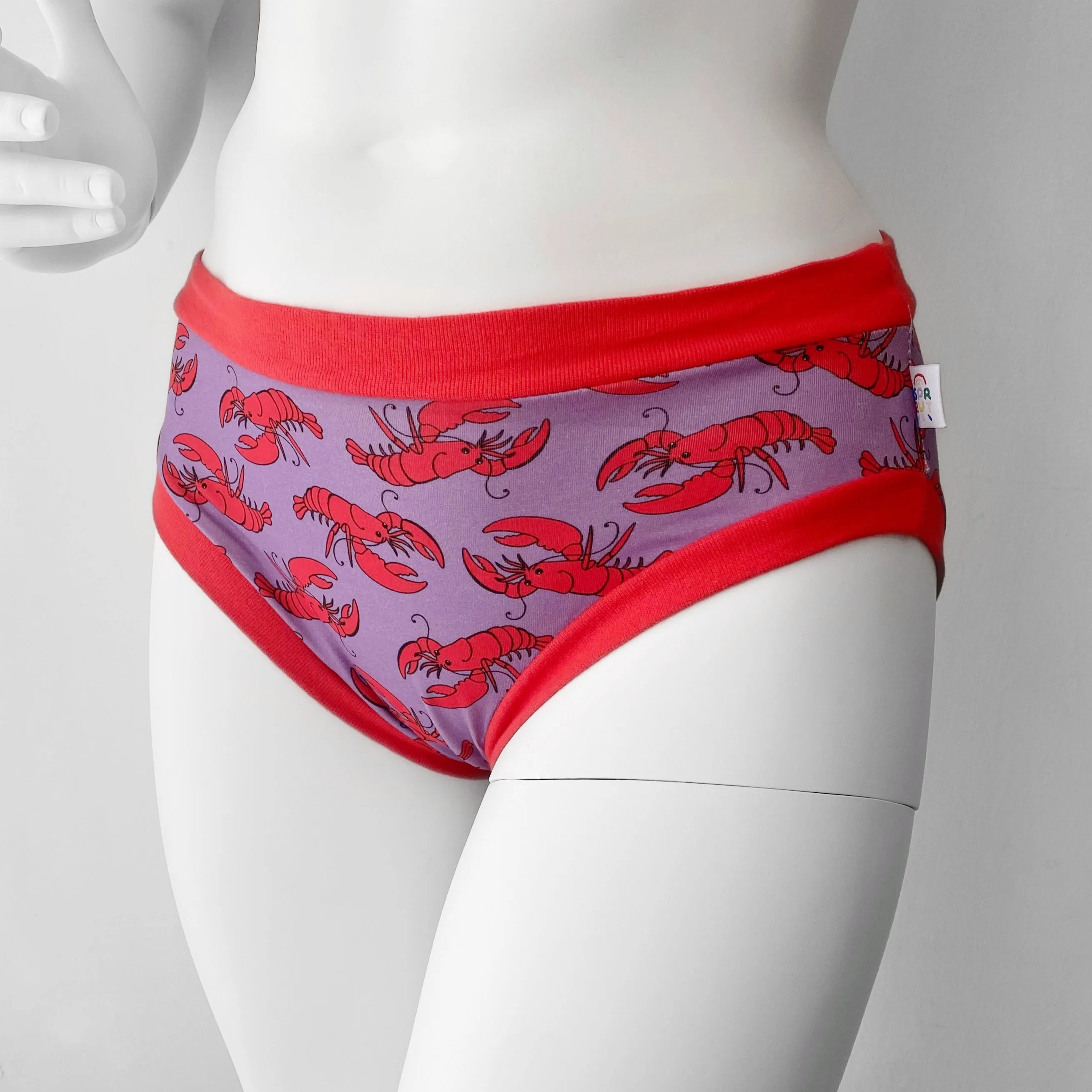 Lobster Adult Pants | Women's Knickers | Organic Cotton Underwear