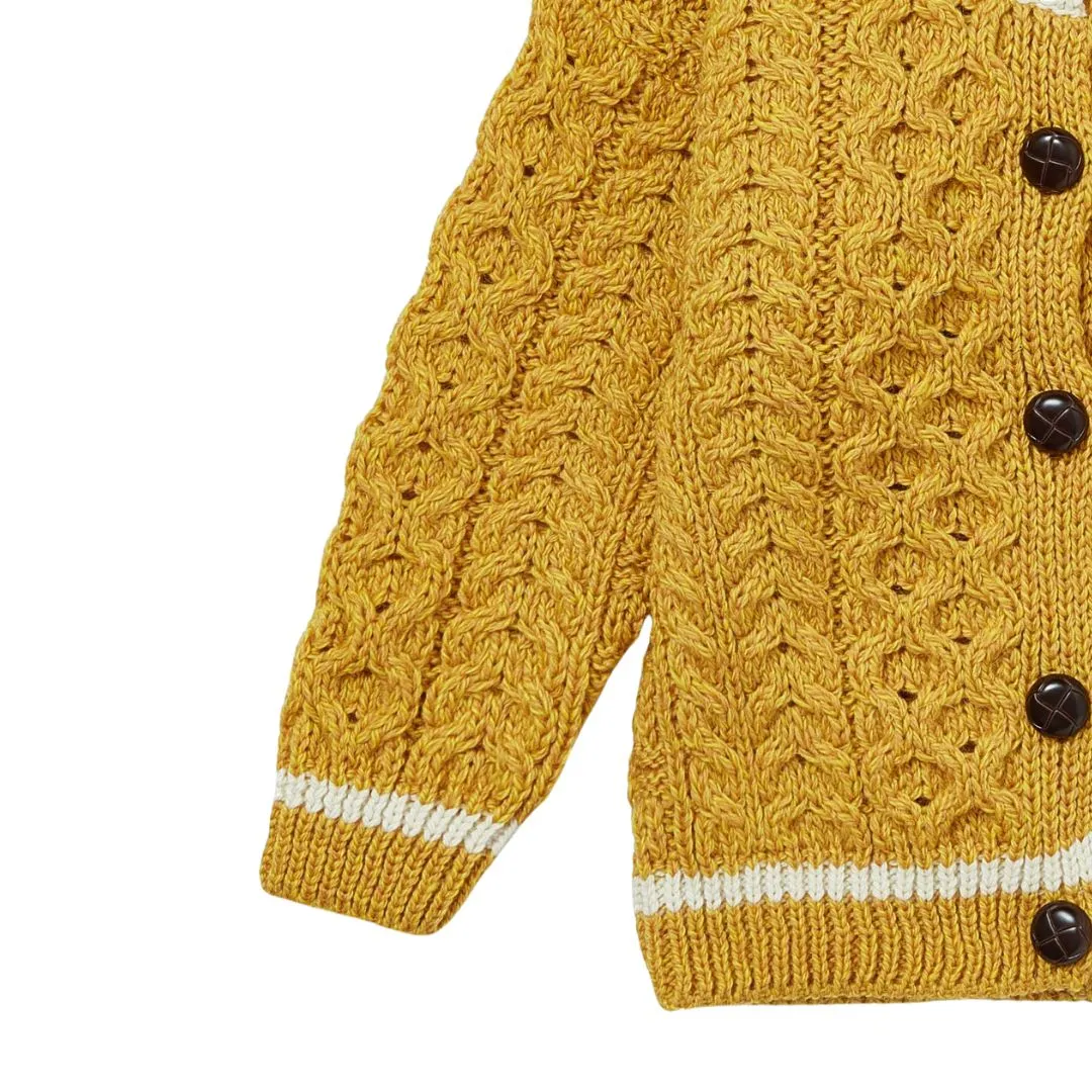 London Days Merino Children's Cardigan - Sunshine