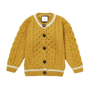 London Days Merino Children's Cardigan - Sunshine