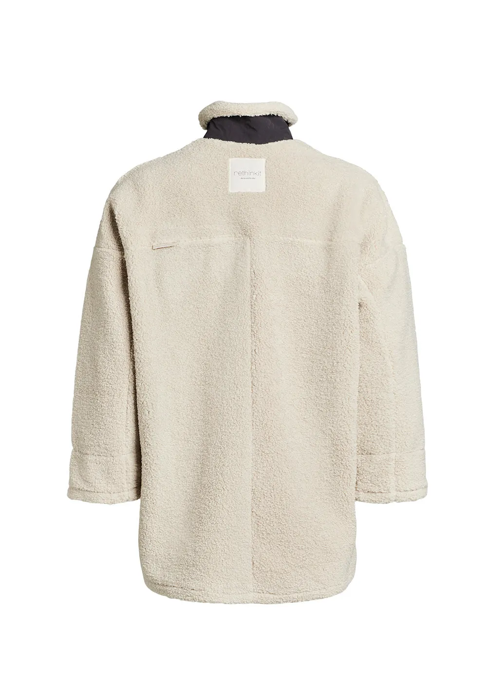 Long Fuzzy coat Larvik - sandshell