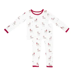 Long Sleeve Pajamas in Cloud Deer-Kyte