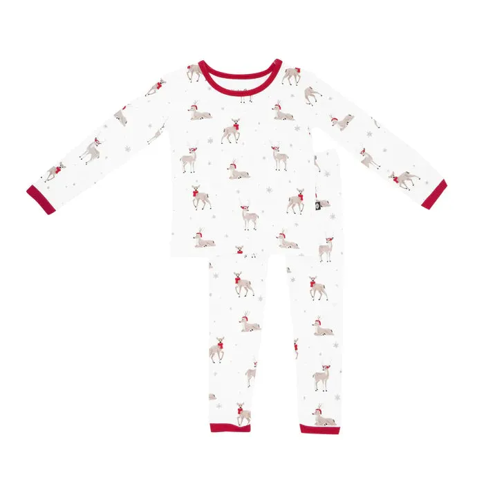 Long Sleeve Pajamas in Cloud Deer-Kyte