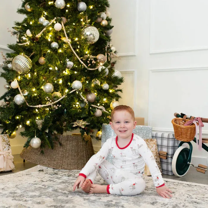 Long Sleeve Pajamas in Cloud Deer-Kyte