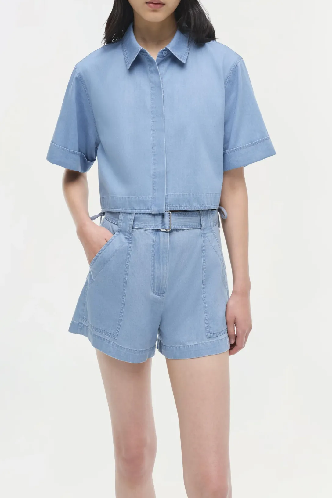 Lourie Belted Shorts | Stratus