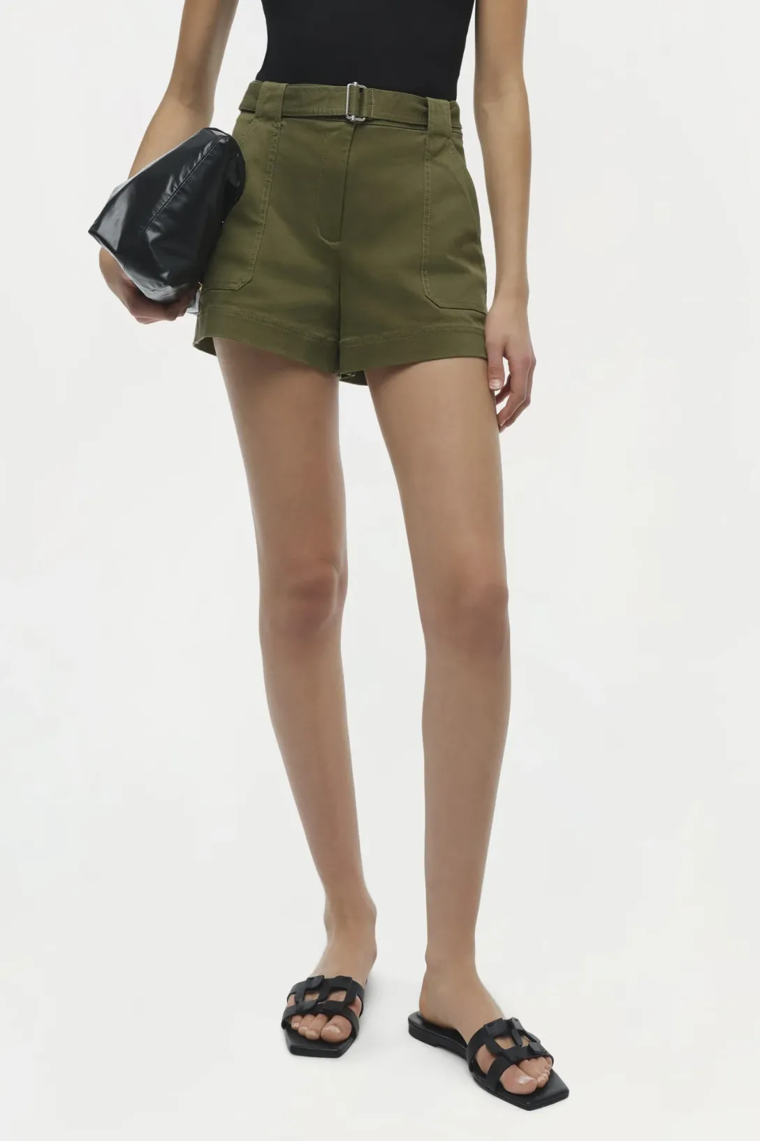 Lourie Cotton Short | Army Green