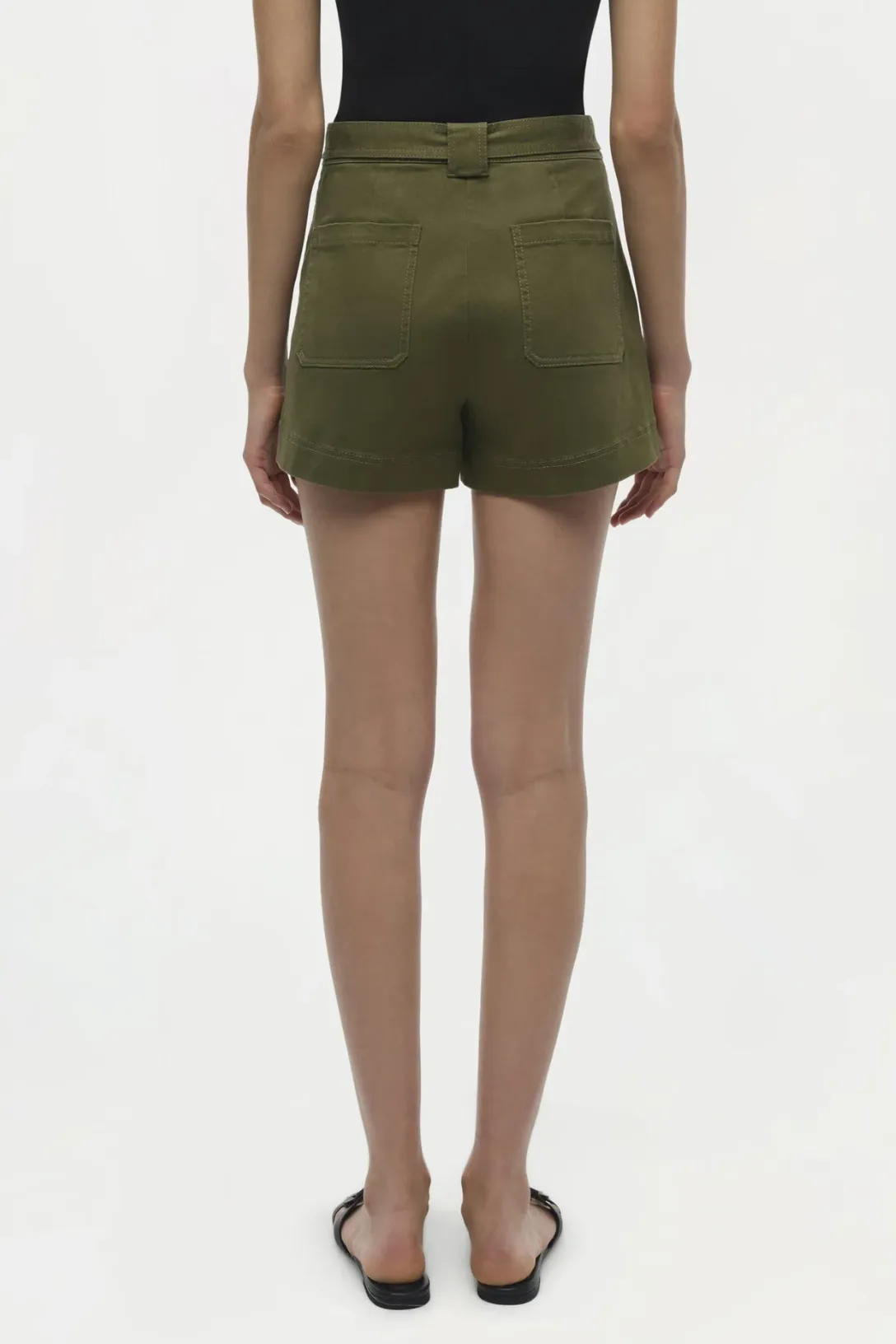 Lourie Cotton Short | Army Green