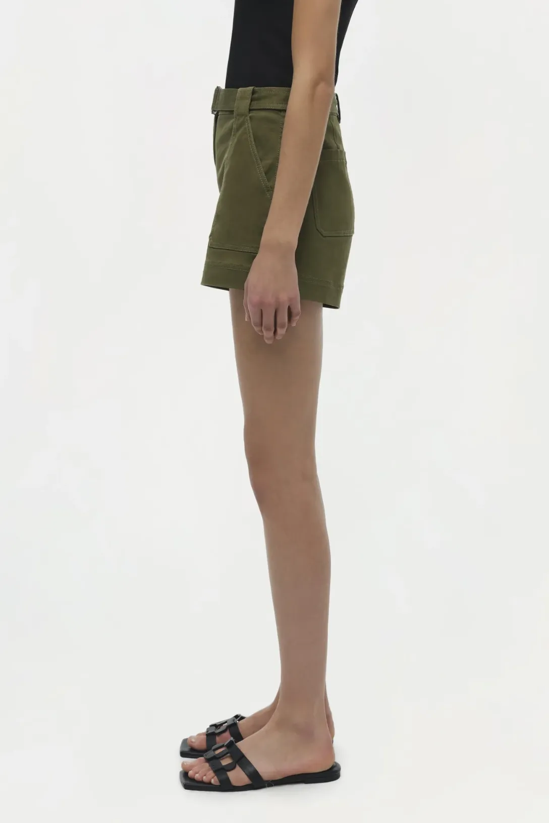 Lourie Cotton Short | Army Green